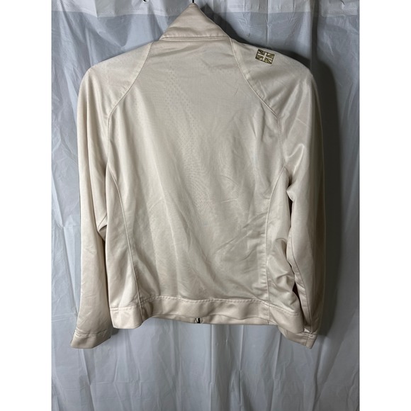 Reebok Classic Track Jacket Cream Green Athletic Sportswear Sz L - Picture 2 of 6